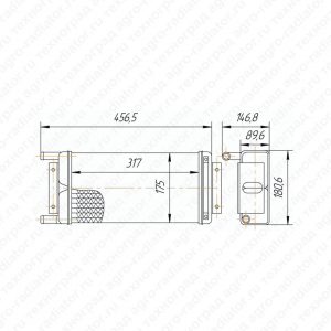 Радиатор отопителя КАМАЗ-5320 КАМАЗ-54115