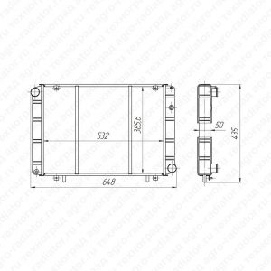 Радиатор охлаждения ГАЗ-3302 Газель ГАЗ-2752 Соболь