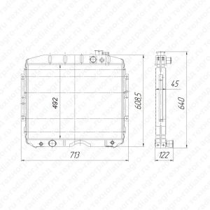 Радиатор охлаждения ГАЗ-3309