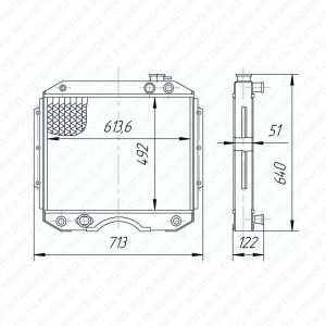 Радиатор охлаждения ГАЗ-3307