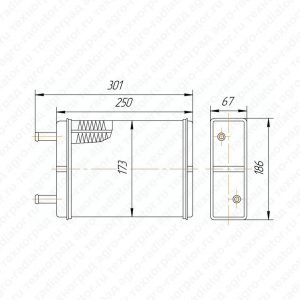 Радиатор отопителя ГАЗ-3302 Газель