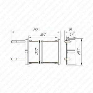 Радиатор отопителя ГАЗ-3307