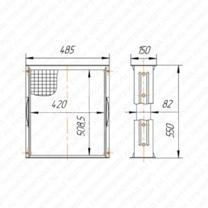 Сердцевина радиатора МТЗ-82, МТЗ-80, Т-70