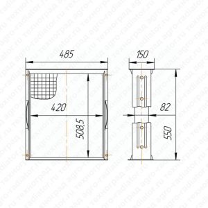Сердцевина радиатора МТЗ-80