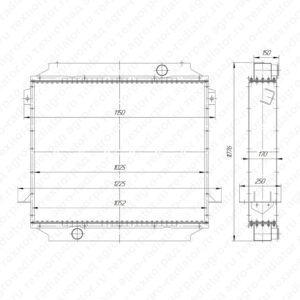 Радиатор охлаждения К-701 Кировец